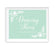 Floral Mint Green Wedding Party Signs-Set of 1-Andaz Press-Mr. & Mrs.-
