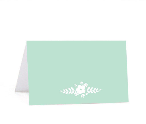 Floral Mint Green Wedding Printable Table Tent Place Cards-Set of 20-Andaz Press-