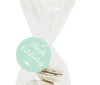 Floral Mint Green Wedding Round Circle Gift Tags-Set of 24-Andaz Press-Thank You For Celebrating With Us-