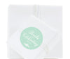 Floral Mint Green Wedding Round Circle Label Stickers, Thank You for Celebrating With Us-Set of 40-Andaz Press-