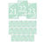 Floral Mint Green Wedding Table Numbers-Set of 20-Andaz Press-21-40-