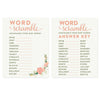 Floral Roses Girl Baby Shower Games & Fun Activities-Set of 1-Andaz Press-Word Scramble-