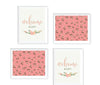 Floral Roses Girl Baby Shower Party Signs & Graphic Decorations-Set of 4-Andaz Press-