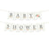 Floral Roses Girl Baby Shower Pennant Party Banner-Set of 1-Andaz Press-Baby Shower-