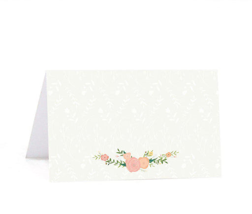 Floral Roses Girl Baby Shower Table Tent Printable Place Cards-Set of 20-Andaz Press-