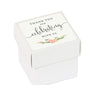 Floral Roses Square Party Favor Boxes, Thank You for Celebrating With Us-Set of 20-Andaz Press-