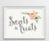Floral Roses Wedding Favor Party Signs-Set of 1-Andaz Press-Please Take One-