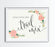 Floral Roses Wedding Favor Party Signs-Set of 1-Andaz Press-Please Take One-