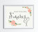 Floral Roses Wedding Favor Party Signs-Set of 1-Andaz Press-Please Take One-