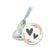 Floral Roses Wedding Hershey's Kisses Stickers-Set of 216-Andaz Press-Double Hearts-