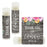 Florals on Gray Rustic Wood, Lip Balm Party Favors-Set of 12-Andaz Press-Kissing The Single Life Goodbye-