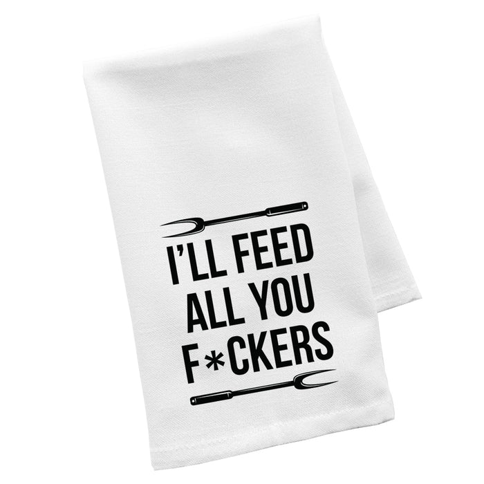 Flour Sack Tea Towels, Kitchen Gifts for Mom, Daughter, Couples, Set of 1-Set of 1-Andaz Press-Bitch, I am The Secret Ingredient-