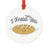 Food Pun 1 Round MDF Christmas Tree Ornaments-set of 1-Andaz Press-Chai-