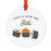 Food Pun 1 Round MDF Christmas Tree Ornaments-set of 1-Andaz Press-Sushi-