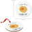 Food Pun 2 Round MDF Christmas Tree Ornaments-Set of 1-Andaz Press-Waffle-