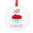 Food Pun 2 Round MDF Christmas Tree Ornaments-Set of 1-Andaz Press-Jello Bowl 2-