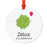 Food Pun 2 Round MDF Christmas Tree Ornaments-Set of 1-Andaz Press-Lettuce-