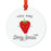Food Pun 2 Round MDF Christmas Tree Ornaments-Set of 1-Andaz Press-Strawberry-