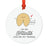 Food Pun 5 Round MDF Wood Christmas Tree Ornaments-Set of 1-Andaz Press-My Friend-