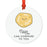 Food Pun 5 Round MDF Wood Christmas Tree Ornaments-Set of 1-Andaz Press-Naan Bread-