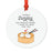 Food Pun 6 Round MDF Wood Christmas Tree Ornaments-set of 1-Andaz Press-Cereal-
