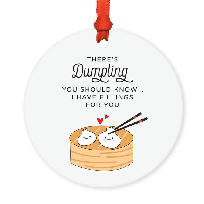 Food Pun 6 Round MDF Wood Christmas Tree Ornaments-set of 1-Andaz Press-Cereal-