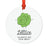 Food Pun 6 Round MDF Wood Christmas Tree Ornaments-set of 1-Andaz Press-Cereal-