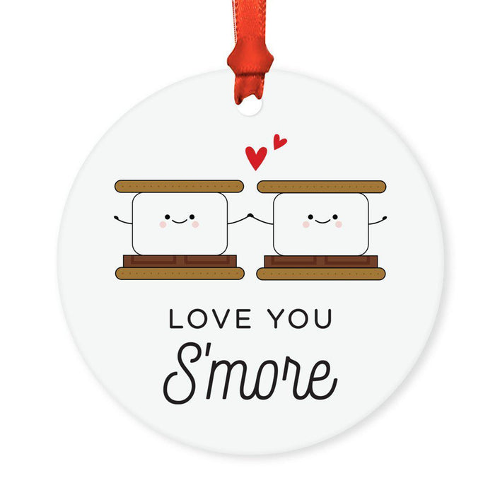 Food Pun 6 Round MDF Wood Christmas Tree Ornaments-set of 1-Andaz Press-Cereal-