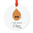 Food Pun 8 Round MDF Christmas Tree Ornaments-Set of 1-Andaz Press-Gourds-