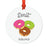 Food Pun 8 Round MDF Christmas Tree Ornaments-Set of 1-Andaz Press-Gourds-