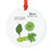 Food Pun 8 Round MDF Christmas Tree Ornaments-Set of 1-Andaz Press-Gourds-