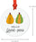 Food Pun 8 Round MDF Christmas Tree Ornaments-Set of 1-Andaz Press-Gourds-
