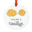 Food Pun 8 Round MDF Christmas Tree Ornaments-Set of 1-Andaz Press-Chocolate-