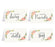 Food Station Buffet Menu Place Cards, Floral Roses-Set of 20-Andaz Press-Diary, Peanuts, Nuts, Soy-