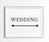 Formal Black & White Wedding Party Directional Signs, Double-Sided Big Arrow-Set of 1-Andaz Press-Restrooms-