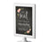 Framed Chalkboard & Floral Roses Wedding Party Signs-Set of 1-Andaz Press-Mr. & Mrs.-