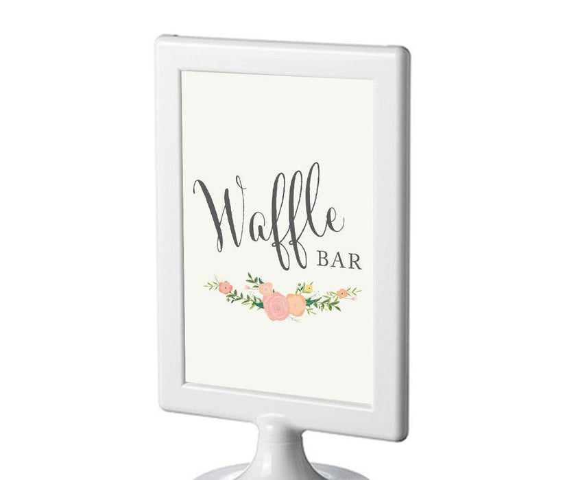 Framed Floral Roses Wedding Party Signs-Set of 1-Andaz Press-Mr. & Mrs.-