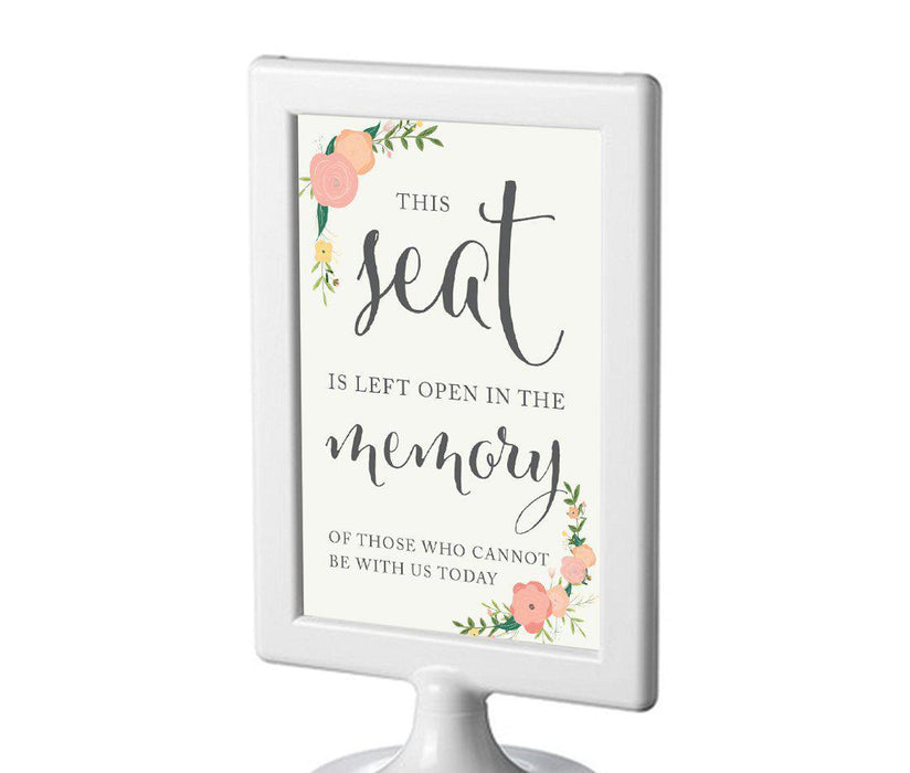 Framed Floral Roses Wedding Party Signs-Set of 1-Andaz Press-Mr. & Mrs.-
