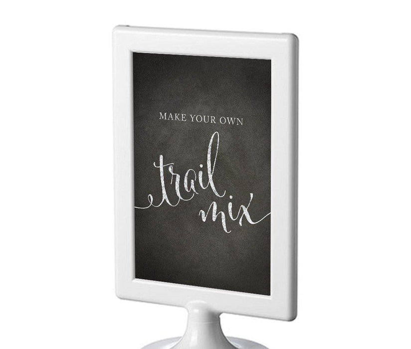 Framed Vintage Chalkboard Wedding Party Signs-Set of 1-Andaz Press-Mr. & Mrs.-