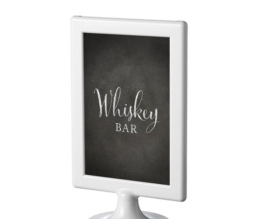 Framed Vintage Chalkboard Wedding Party Signs-Set of 1-Andaz Press-Mr. & Mrs.-