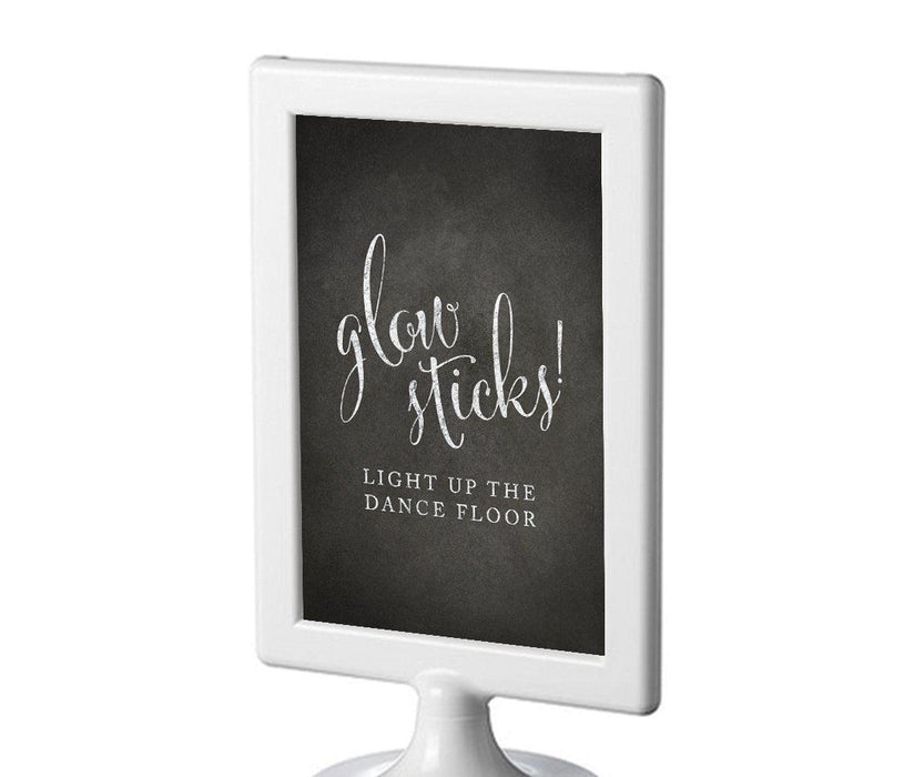 Framed Vintage Chalkboard Wedding Party Signs-Set of 1-Andaz Press-Mr. & Mrs.-