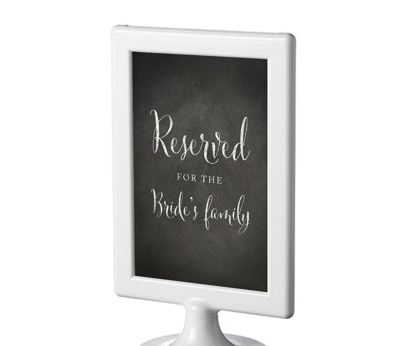 Framed Vintage Chalkboard Wedding Party Signs-Set of 1-Andaz Press-Mr. & Mrs.-