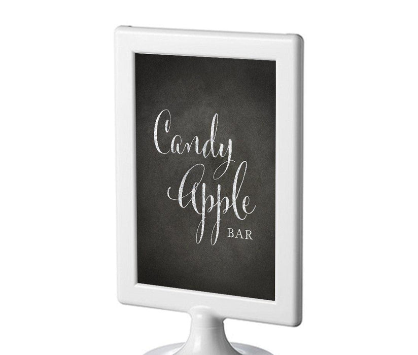 Framed Vintage Chalkboard Wedding Party Signs-Set of 1-Andaz Press-Candy Apple Bar-
