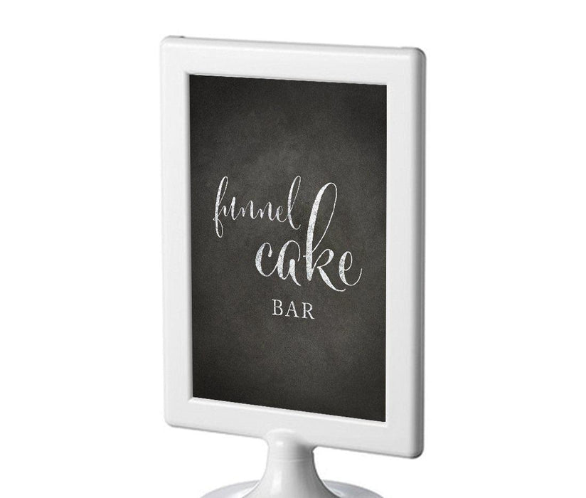 Framed Vintage Chalkboard Wedding Party Signs-Set of 1-Andaz Press-Funnel Cake Bar-