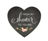 From My Shower to Yours Heart Label Stickers, Chalkboard Floral Roses-Set of 75-Andaz Press-