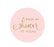 From My Shower to Yours Round Circle Label Stickers, Blush Pink Gold Glitter-Set of 40-Andaz Press-