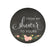 From My Shower to Yours Round Circle Label Stickers, Chalkboard Floral Roses-Set of 40-Andaz Press-