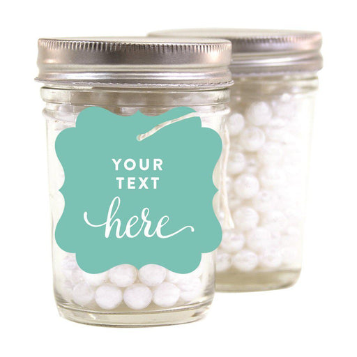 Fully Personalized Fancy Frame Square Gift Tags-Set of 24-Andaz Press-
