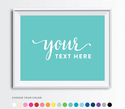 Fully Personalized Party Sign, 11 x 17 Inch-Set of 1-Andaz Press-