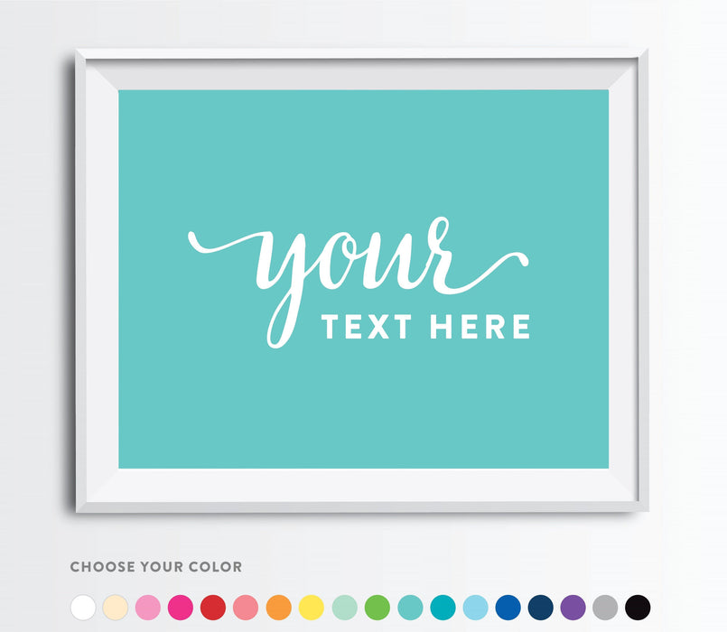 Fully Personalized Party Sign, 11 x 17 Inch-Set of 1-Andaz Press-